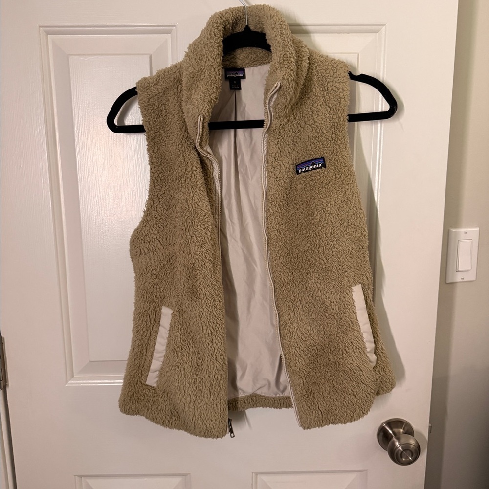 Patagonia Beige Fleece Vest